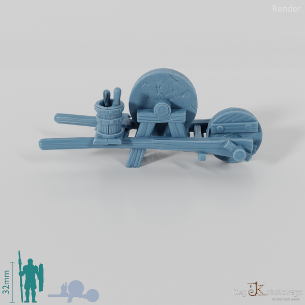 Schubkarre - Mobiler Schleifstein