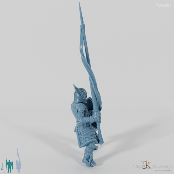 Schwingenritter der Lehnsgüter A 02 - Reitpose