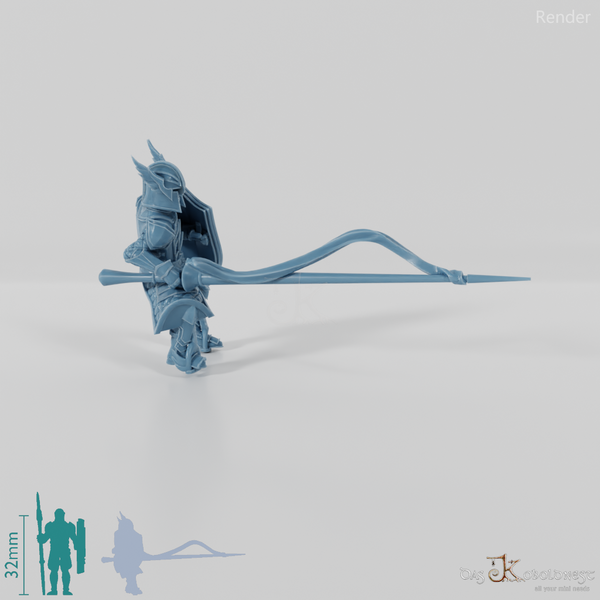 Schwingenritter der Lehnsgüter C 02 - Reitpose