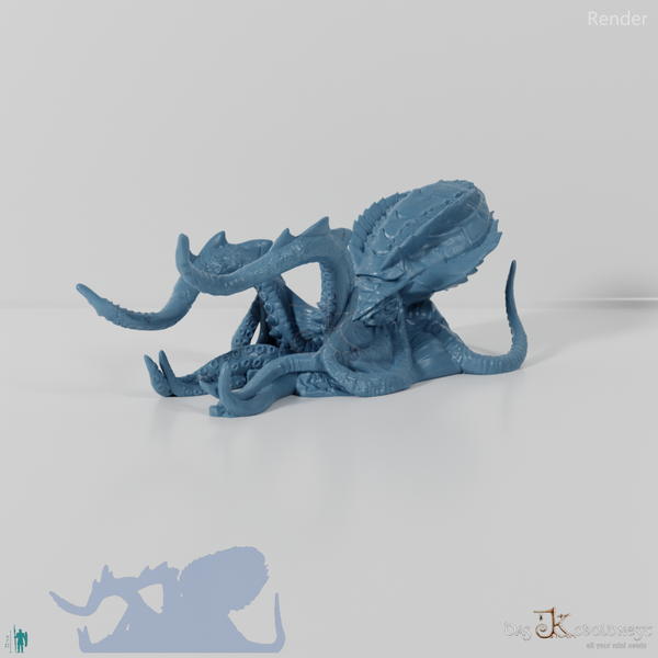 Tintenfisch - Riesenkrake in der Tiefsee