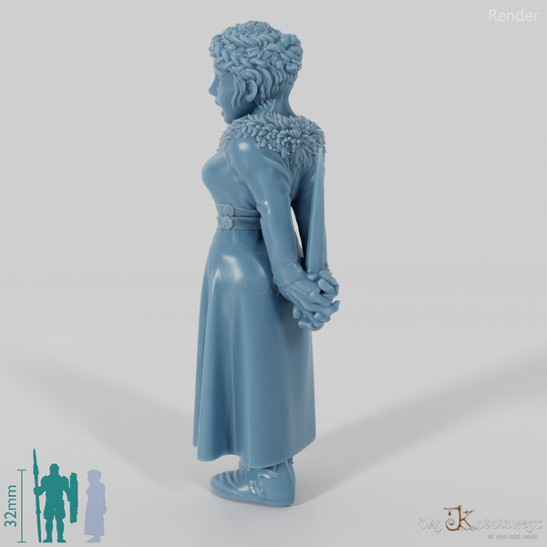 Nordische Sängerin, bewaffnet