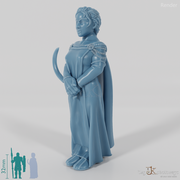 Nordische Kräuterkundige, bewaffnet