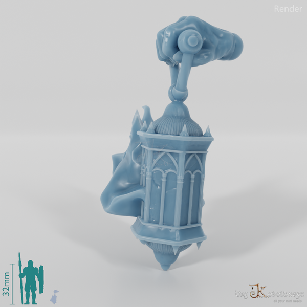 Geister-Laterne mit Hand