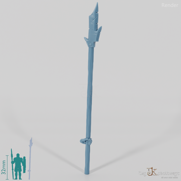 Halbork-Pike B mit Hand (Zweihändig)