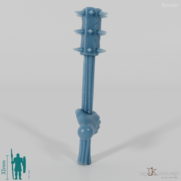 Halbling-Streitkolben mit Hand