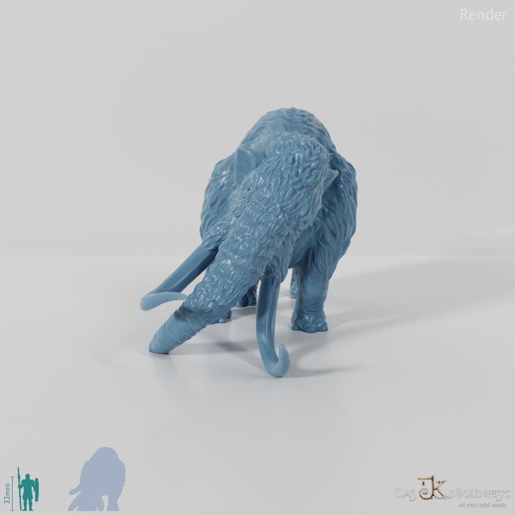 Mammut - Angreifendes Mammut