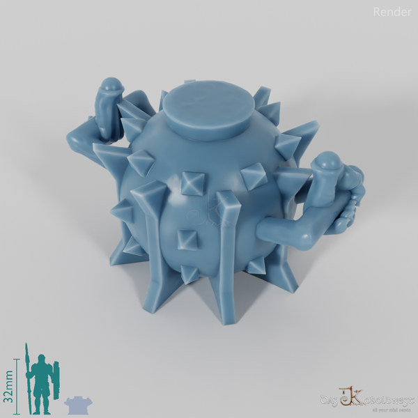 Halbork-Sprengsatz mit Händen