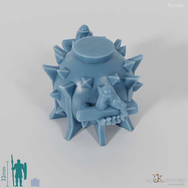 Halbork-Sprengsatz mit Händen