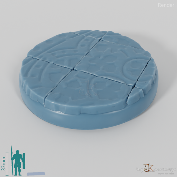 Bases mit verzierten Bodenfliesen (Rund)