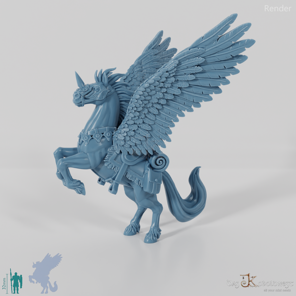 Donnerschlag, Gesattelter Pegasus