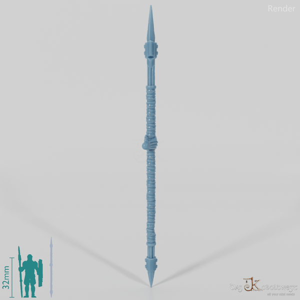 Geister-Stangenwaffe B mit Hand