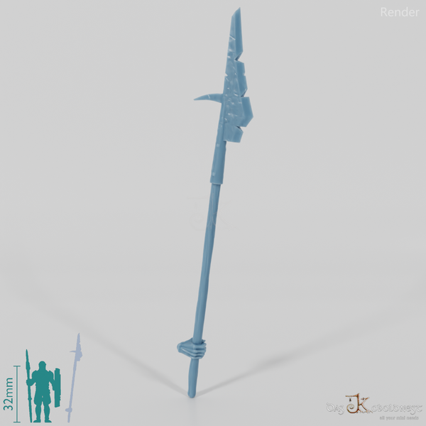 Ork-Stangenwaffe B mit Hand