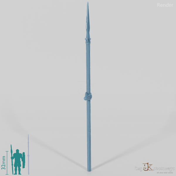 Geister-Stangenwaffe D mit Hand