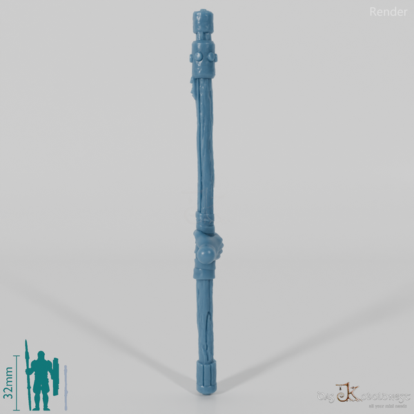 Halbling-Kampfstab mit Hand