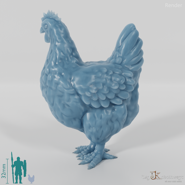 Huhn - Neugieriges Haushuhn