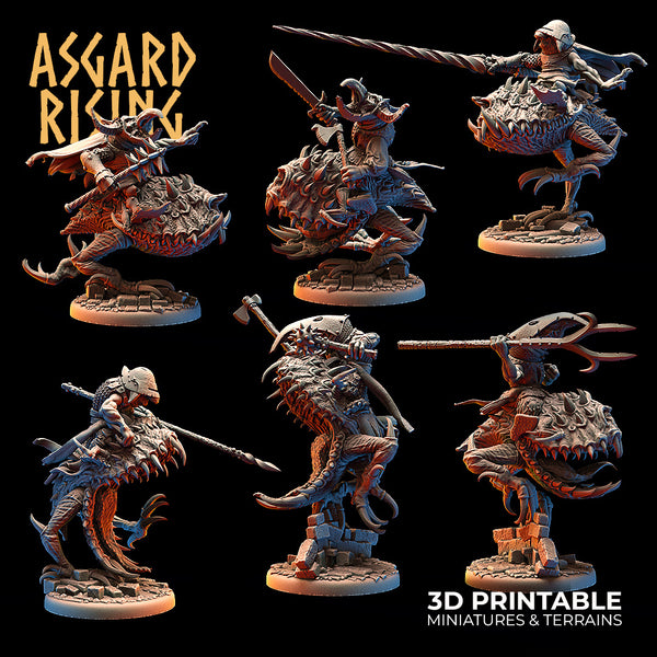 Berggoblin-Trollhundreiter - Komplettset