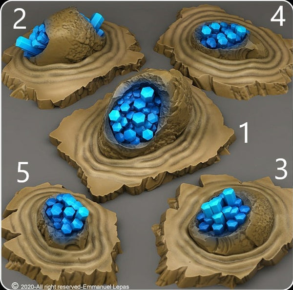 Kristallisierte Dracheneier