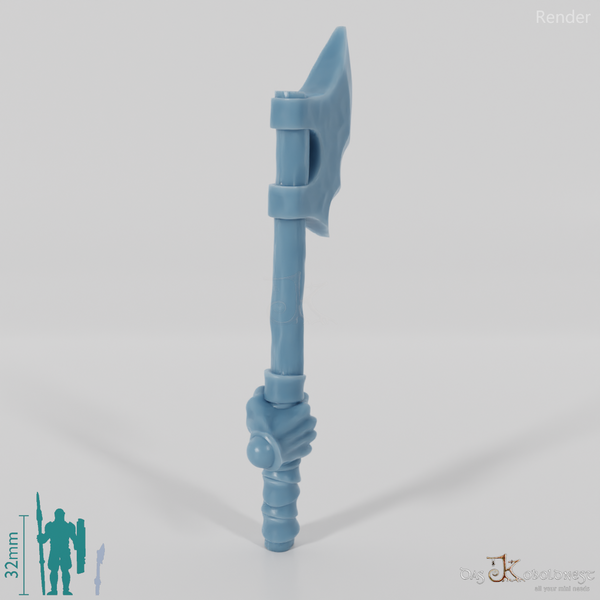 Halbork-Axt A mit Hand