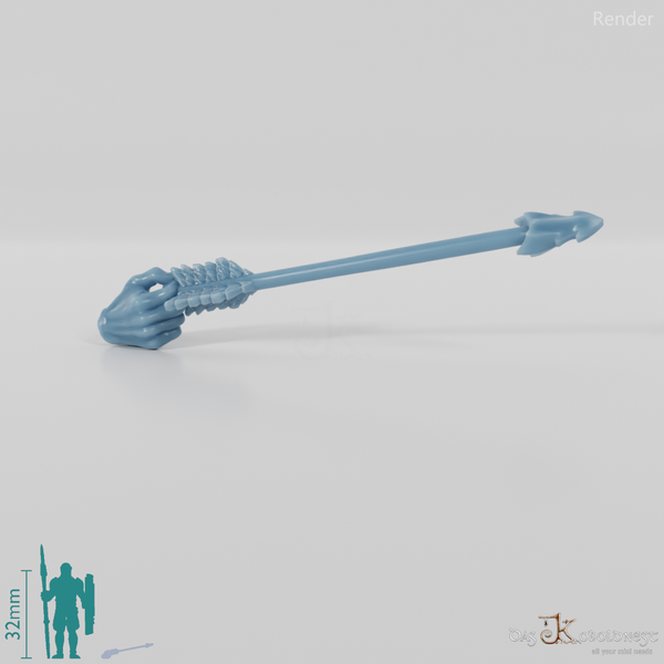 Halbork-Pfeil mit Hand