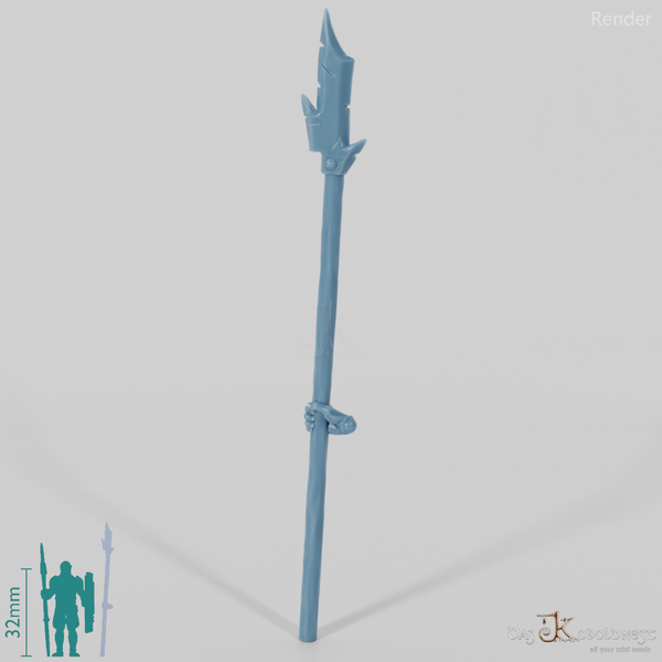 Halbork-Pike B mit Hand