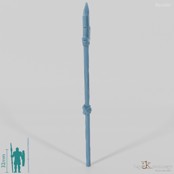 Halbork-Pike B mit Hand