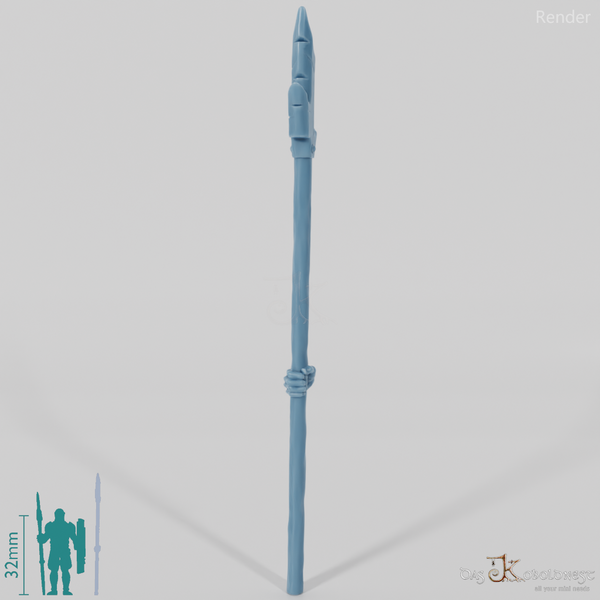 Halbork-Pike B mit Hand