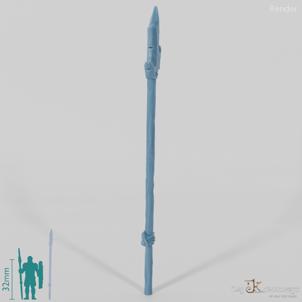 Halbork-Pike B mit Hand (Zweihändig)