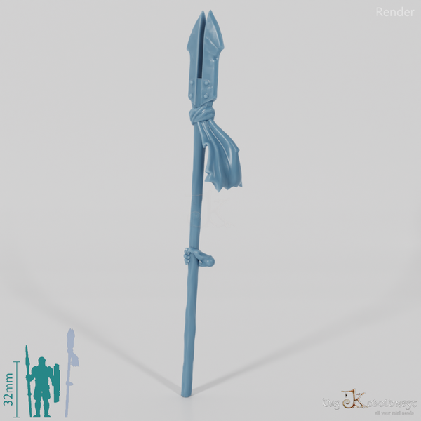 Halbork-Schamanenpike mit Hand