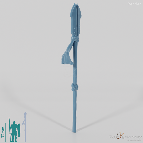 Halbork-Schamanenpike mit Hand