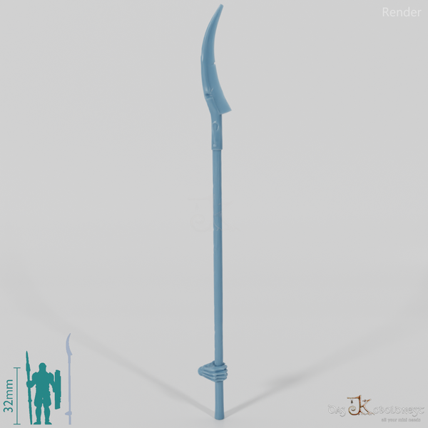 Geister-Sense B, hinten gegriffen mit Hand