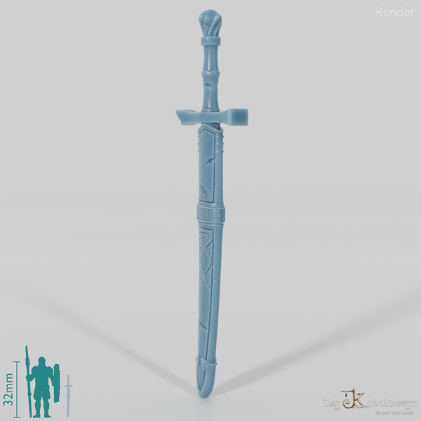 Geister-Zubehör - Schwertscheide A mit Schwert