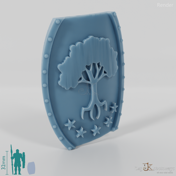 Menschen-Schild B, Emblem mit Hand (Gonthan)