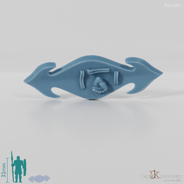 Elfenschild - Horizontal gehalten mit Hand