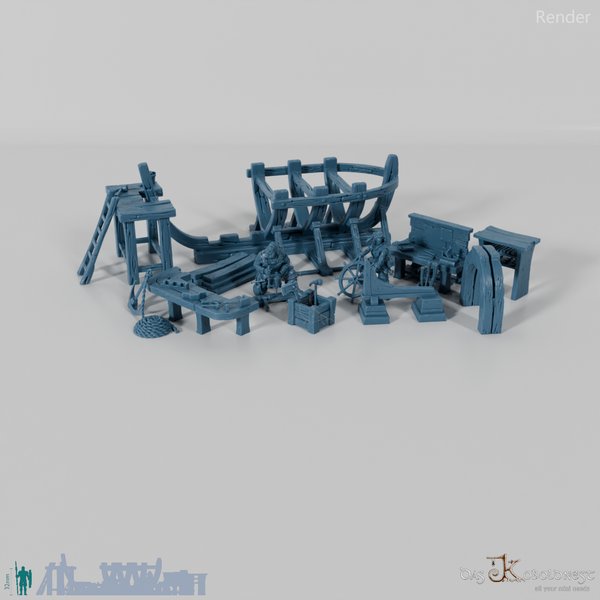 Bootsbauerei - Modellset Bootswerft