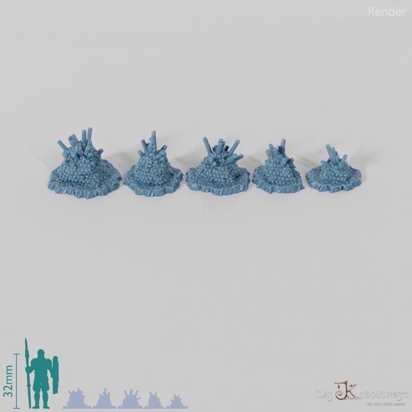 Flammende Höhlenkristalle