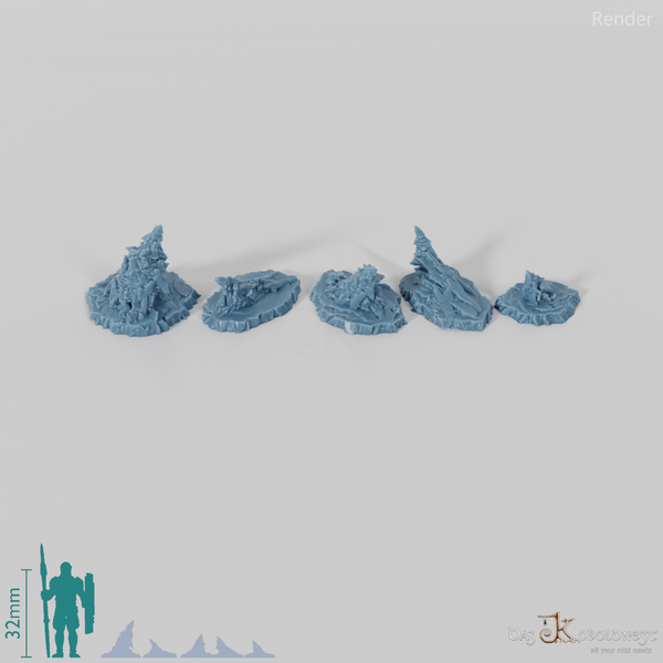 Frostige Stalagmiten