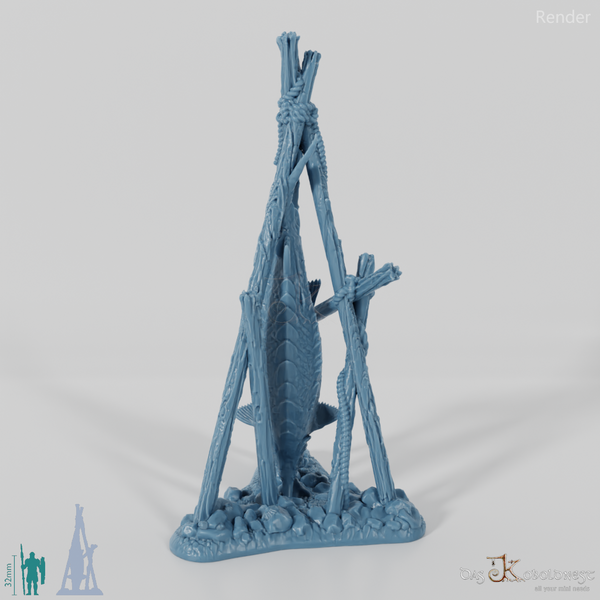 Räucherfisch und Fässer