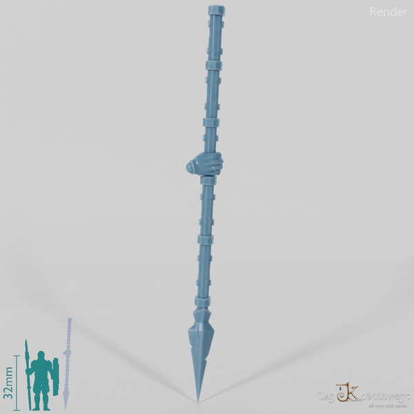 Zwergenlanze B mit Hand (Alternativpose)