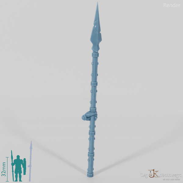 Zwergenlanze B mit Hand