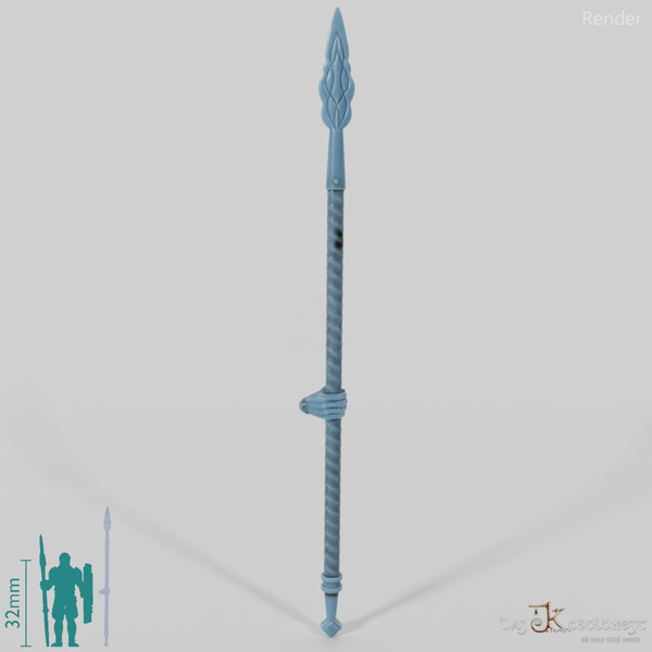 Reitervolk-Speer, Verziert 1 mit Hand (Aufrecht)