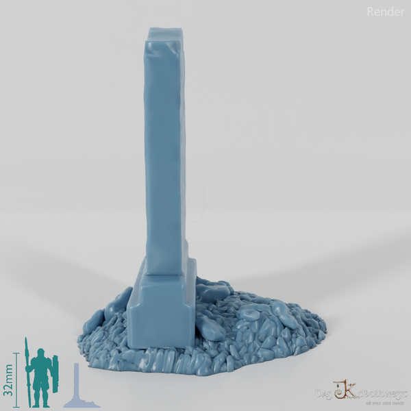 Behauener Grabstein 06