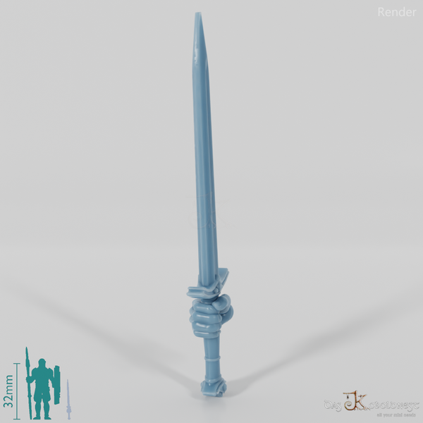 Menschen-Schwert B mit Hand (Gonthan)