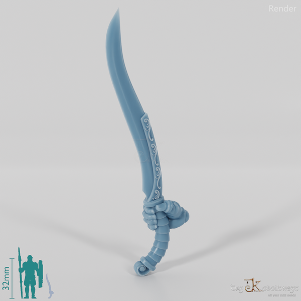 Elfenschwert - Elegantes Einhandschwert mit Hand C