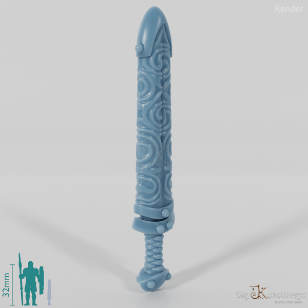 Einhandschwert in verzierter Scheide 3