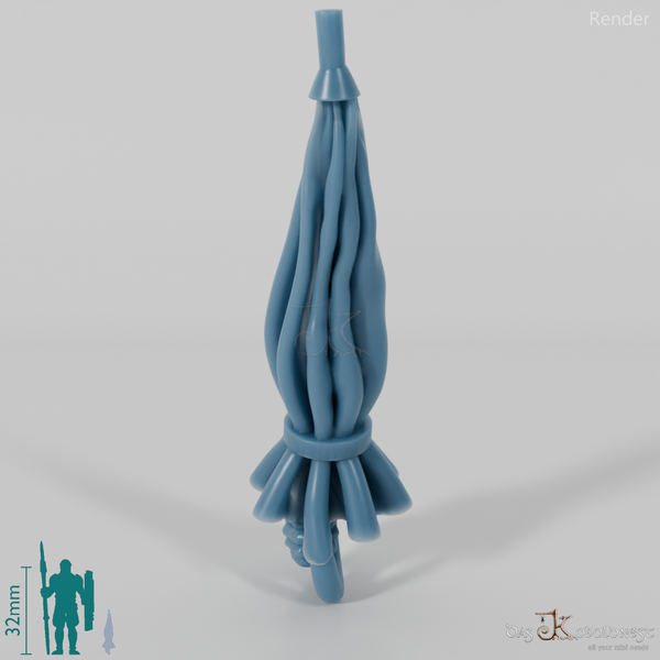 Halbling-Regenschirm mit Hand