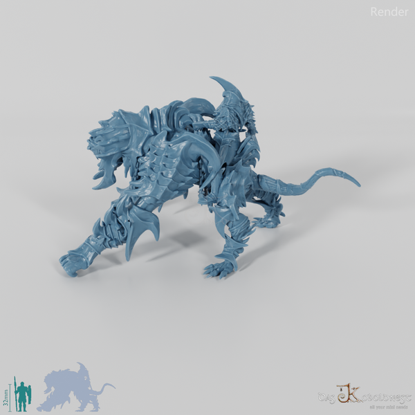 Ork - Kugred auf Wolfsmonstrum