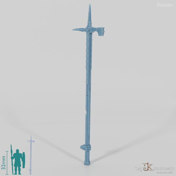 Geister-Kriegshammer, hinten gegriffen mit Hand