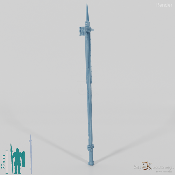 Geister-Kriegshammer, hinten gegriffen mit Hand