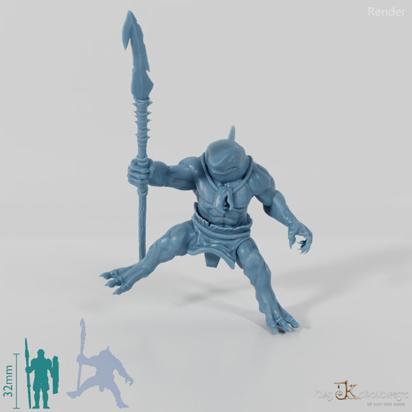 Haivolk-Harpunenkämpfer 02 in Reitpose