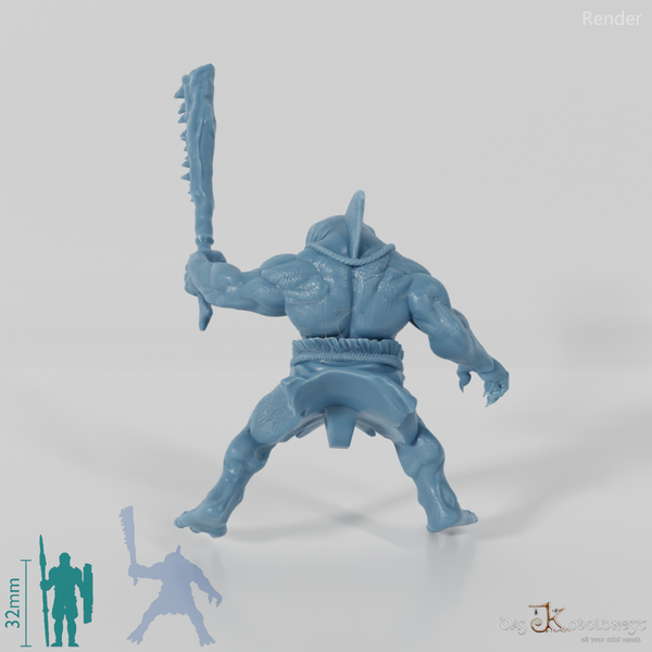 Haivolk-Barbar 03 in Reitpose